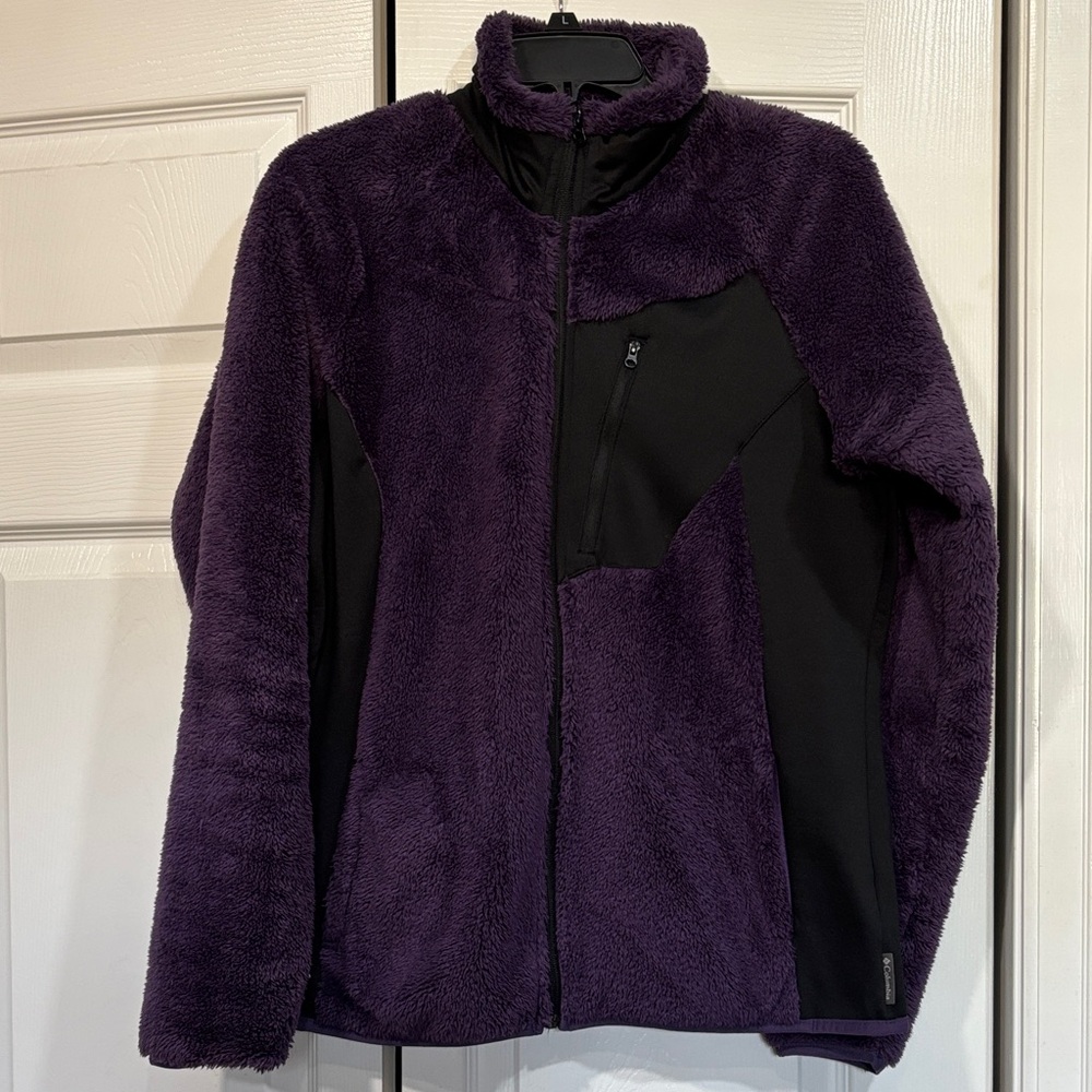 Columbia Purple and Black Fleece Jacket